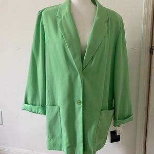 Vintage Sag Harbor Light Weight Blazer Like Green
